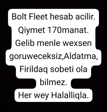 sumqayitda makler nomreleri: Bolt Fleet hesab acilir. Prava,Wexsiyet vesiqesi, Nomre, Profil wekli