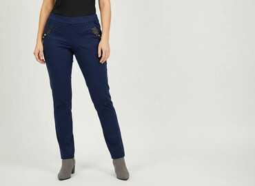Women's Pants: Classic, Spodnie materiałowe damskie, rozmiar XL