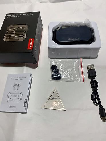 pro 4: Yeni Simsiz (Bluetooth) Qulaqcıqlar, Lenovo, rəng - Qara — 7