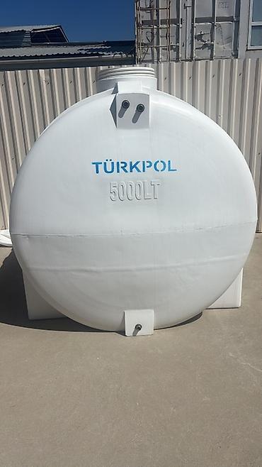 Baklar və çənlər: Türkpol 5000 Lt plastik su çəni - Həcm: 5000 litr - Material: Yüksək — 3