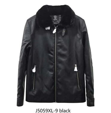 shooter jakne cena: Leather jacket color - Black