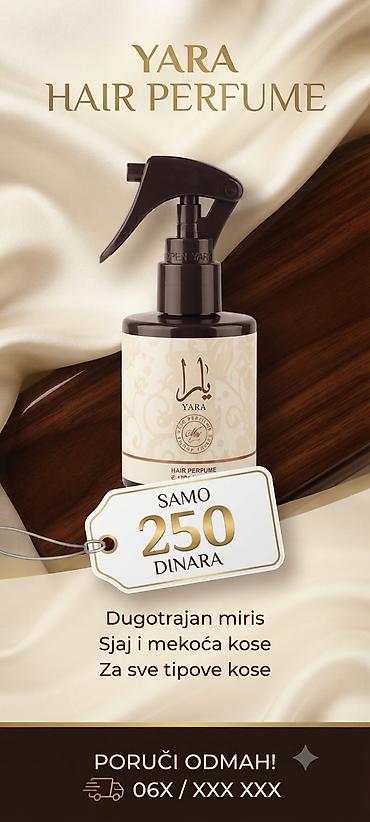YARA Hair Perfume – parfem za kosu u spreju - Dugotrajan miris koji