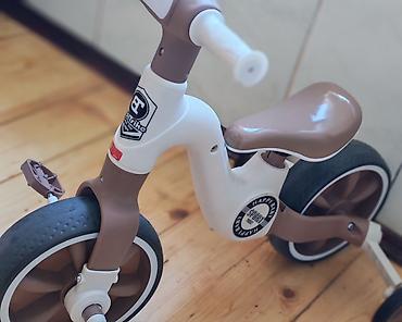 velo teker: Uşaq üçtəkərli velosipedi – BestTrike - Rəng: ağ/qəhvəyi - Sükanın — 2