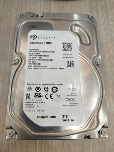 Другие комплектующие: Накопитель, Б/у, Seagate, HDD, 3 ТБ, 3.5", Для ПК