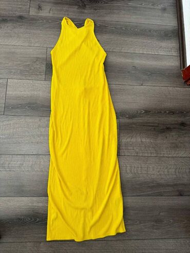 haljine h m srbija: H&M XS (EU 34), bоја - Žuta, Drugi stil, Na bretele