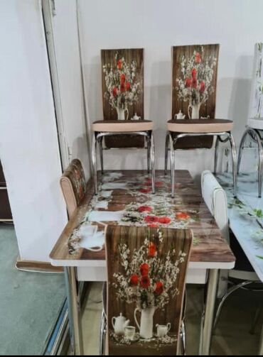 Masa və oturacaq dəstləri: Mətbəx üçün, Yeni, Açılan, Dördbucaq masa, 4 stul -da lalafo.az — 15 Masa və oturacaq dəstləri: Mətbəx üçün, Yeni, Açılan, Dördbucaq masa, 4 stul — 15