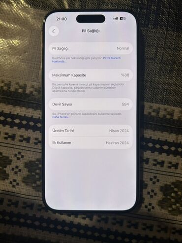 gizli nomre ile zeng etmek nar: IPhone 15 Pro, 128 GB, Natural Titanium, Face ID