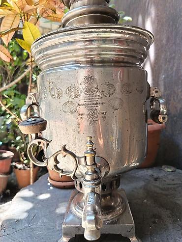 samovar tula: Старинный самовар, 1896 год, Медь — 4
