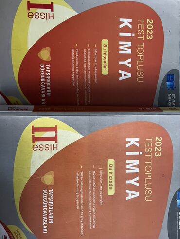 dim kimya test toplusu 1 ci hisse pdf 2023: Kimya Testlər 11-ci sinif, DİM, 1-ci hissə, 2023 il