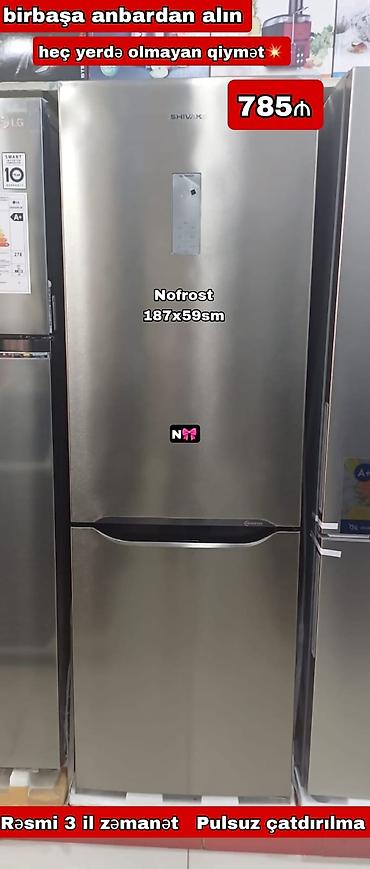 soyducu matoru: Soyuducu *SHİVAKİ*, 59x187sm,full *Nofrost*, *İnvertor mator* — 1