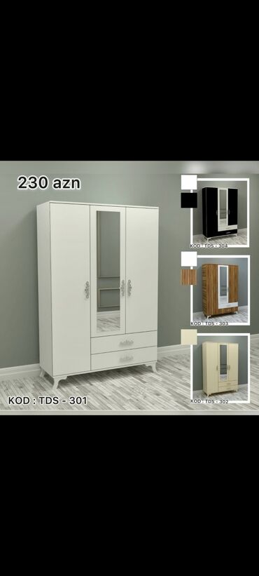 Dolablar: Yeni, Açılan, 3 qapılı Düz dolab, Şifonyer, Azərbaycan — 6