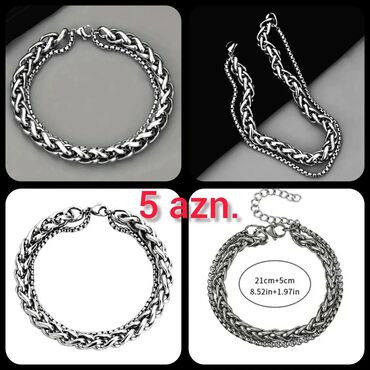 Bilərziklər: YENİ, Dəbli QOLBAQLAR satılır. (kişilər üçün) DƏBLİ və QƏŞƏNG — 6