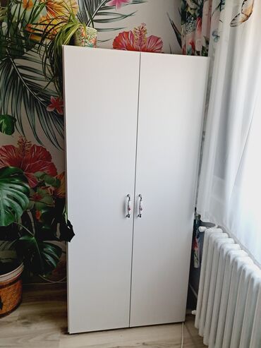 lidl hranilica za bebe: Double warderobe, Plywood, color - White, Used