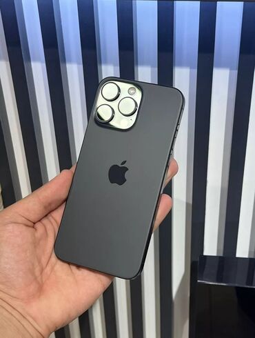 sumqayıt telefonlar: IPhone 15 Pro Max, 256 GB, Black Titanium, Simsiz şarj, Face ID