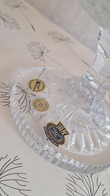 Digər dəstlər və servizlər: Kəpək naxışlı kəsmə şüşə dəst Tom xrustal - Material: qalın kəsmə — 5