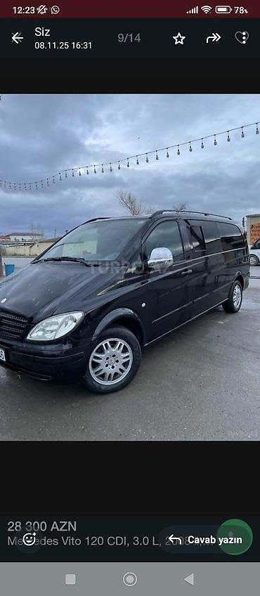 volkswagen polo 1: Mercedes-Benz Vito: 3 л | 2008 г. Бус — 4