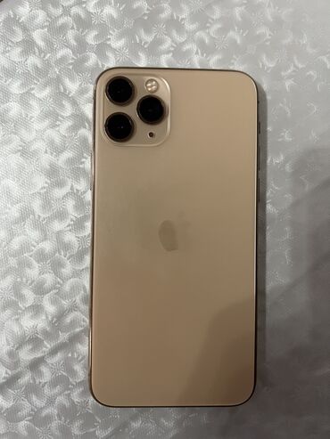 чехол 14 про макс: IPhone 11 Pro, Б/у, 256 ГБ, Золотой, Зарядное устройство, Защитное стекло, Чехол, 76 %