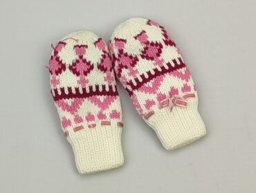 czapka biała zimowa: Rękawiczki, 14 cm, stan - Zadowalający