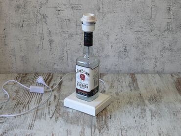 Рабочие настольные лампы: Светильник ночник. настольная лампа из бутылки виски и крепких — 7