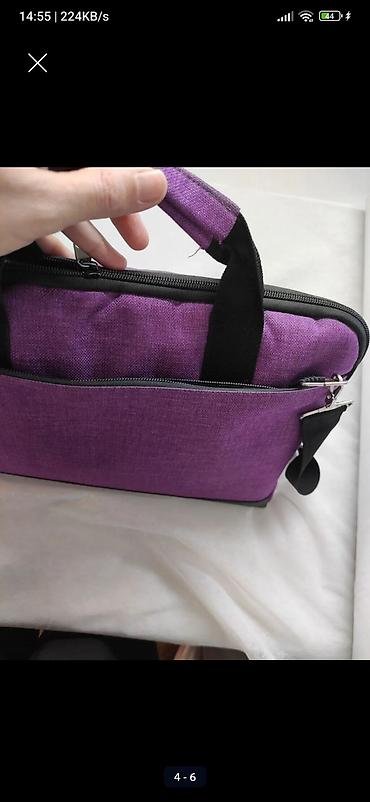 usta cantasi: Bənövşəyi rəngdə laptop çantası - 14–15.6 düymlük noutbuklar üçün — 6