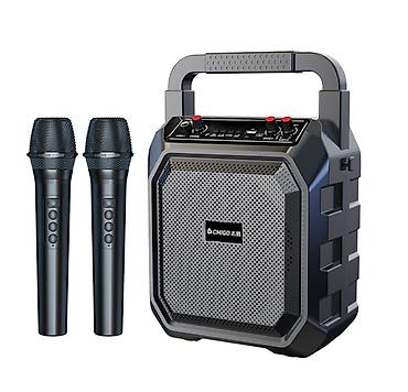 hoco eq34 plus: Портативная колонка караоке система с двумя микрофонами Chigo M63 — 6