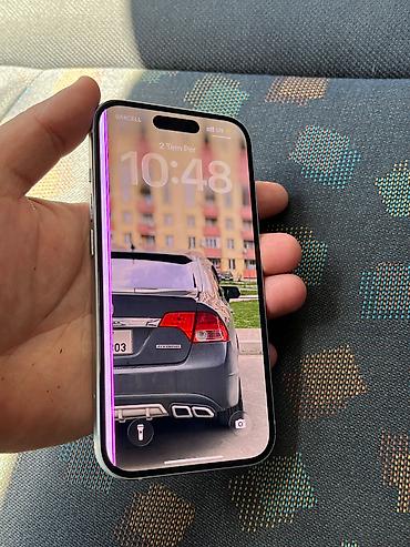 iphone tecili: IPhone 15, 128 GB, White Titanium, Barmaq izi, Face ID, Sənədlərlə — 6