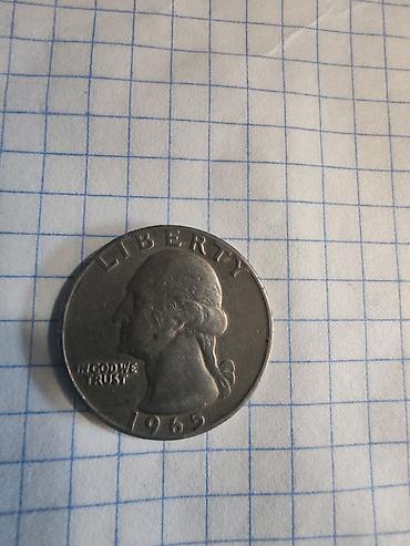 velosipedler 24: ABŞ “Washington Quarter” 25 sent sikkəsi – 1965 - Nominal: Quarter — 2