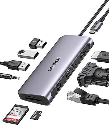 çanta: Kateqoriya: Hub-lar Brend: No Brand Məhsul: HDMI 10-in-1 Hub Qiymət — 1