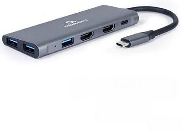 Doking stanice: Cablexpert USB Type‑C 3‑u‑1 multi‑port adapter Kompaktan USB‑C hub — 1