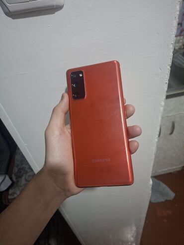 бушни телефон: Samsung Galaxy S20, Б/у, 128 ГБ, цвет - Красный, 2 SIM