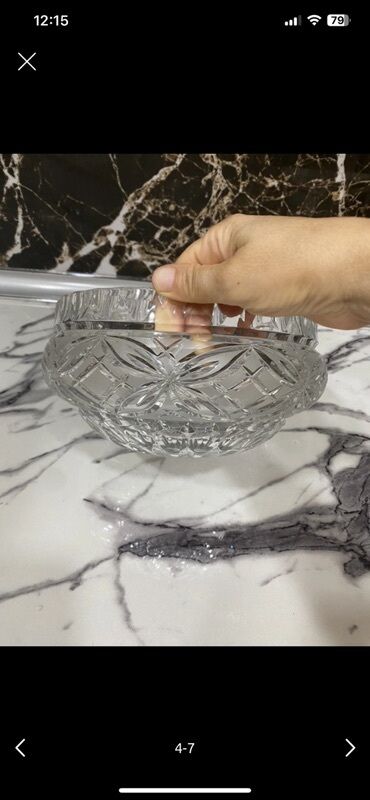 Digər dəstlər və servizlər: Kri̇stal servis dəsti - Kəsimli klassik naxışlı kristaldan - 2 fərqli — 3