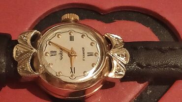 amazfit bip 3: Золотые часы "Чайка" с бриллиантами, СССР, 583 пробы, механические, на