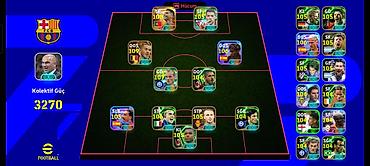 EFootball mobil hesabı – güclü heyət və zəngin kart kolleksiyası -