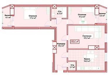 Продажа квартир: 3 комнаты, 93 м², Элитка, 8 этаж, Дизайнерский ремонт — 16