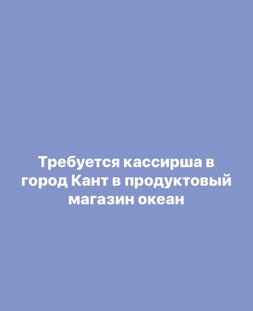 ищу работу на неполный рабочий день: Срочно требуется кассирша продуктовый магазин город Кант насчёт
