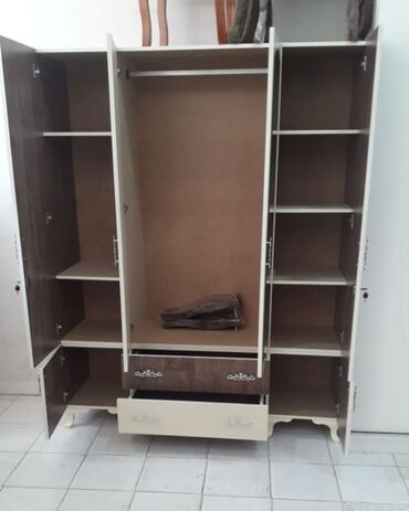 Dolablar: Yeni, Açılan, 4 qapılı Düz dolab, Qarderob, paltar dolabı, Azərbaycan — 29