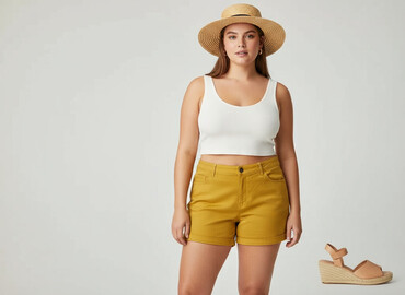 jula krótkie spodenki: H&M, Szorty damskie, rozmiar 2XL