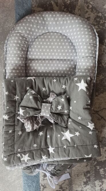 Башка товарлар: Конверт на выписку (одеяло 1м/1м) + гнездо для новорожденных. Цена за