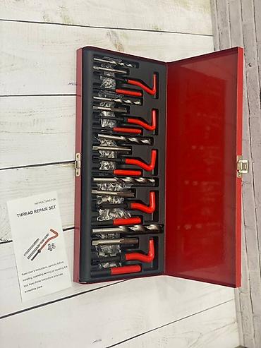 ключ ремонт: Набор для восстановления резьбы (Thread Repair Set) в металлическом — 1