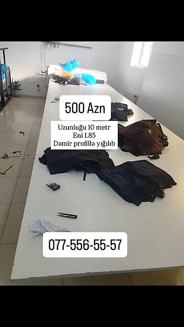 500: Tikiş sexi üçün böyük ölçülü kəsim/iş masası - Ölçü: uzunluq 10 metr — 1