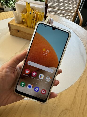 samsung fold2: Samsung Galaxy A32, Колдонулган, 128 ГБ, түсү - Боз, 1 SIM