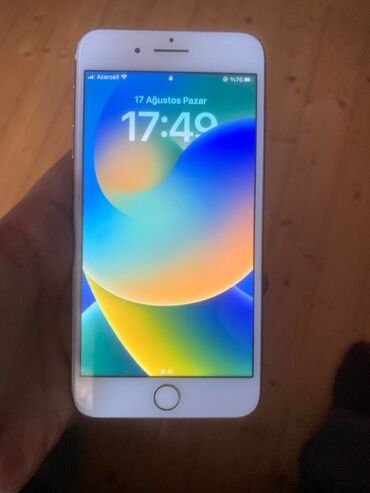 Сковородки: IPhone 8 Plus, Белый, Отпечаток пальца