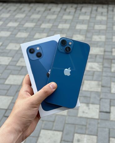 Apple iPhone: IPhone 13, 128 GB, Mavi, Zəmanət, Simsiz şarj, Face ID