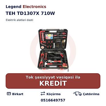 islənmis drel: Elan başlığı: Elektrik alətlər dəsti TEH TD1307X 710W Elektrik — 1