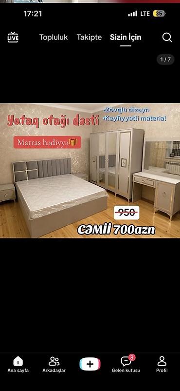 ucuz divan: Yataq otağı dəsti - Zövqlü dizayn, keyfiyyətli material - Dəst — 1