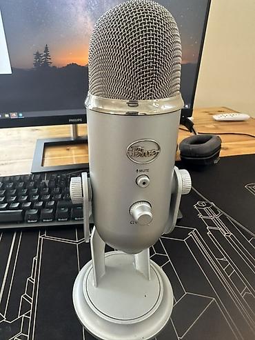 hp elite: USB-микрофон Blue Yeti (серебристый) - Классическая студийная модель — 1