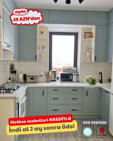 Sifarişlə mətbəx mebeli: Sifarişlə mətbəx dəsti, Özü çəkən petlələr, Sadə laminat, Kredit var, Pulsuz çatdırılma -da lalafo.az — 5 Sifarişlə mətbəx mebeli: Sifarişlə mətbəx dəsti, Özü çəkən petlələr, Sadə laminat, Kredit var, Pulsuz çatdırılma — 5