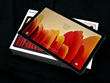 tab: Планшет, Samsung, память 32 ГБ, 10" - 11", Wi-Fi, Б/у, Классический цвет - Золотой — 1