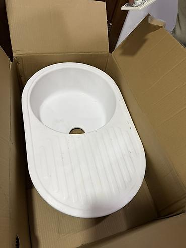 все для мойки: Кухонная мойка с крылом (овальная чаша + поверхность для сушки) - — 1