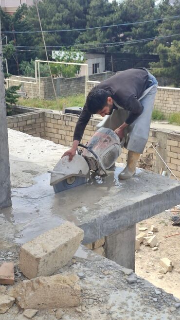 Havalandırma: Beton kesimi desimi xidməti beton kəsən Beton deşən səssiz tozsuz